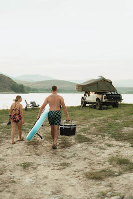 U3 Rugged Rotomolded Cooler Box Lockable with Lid 65QT Capacity