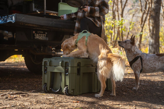 V5 Rugged Outdoor Camping Storage Box 125L With Interlocking Design