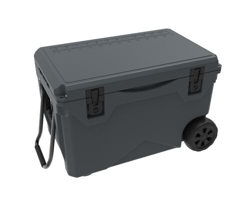 Wholesale Rotomolded Camping 75QT Ice Drink Tool Box Storage Handle Trolley Outdoor Cooler Tool Box With Wheels