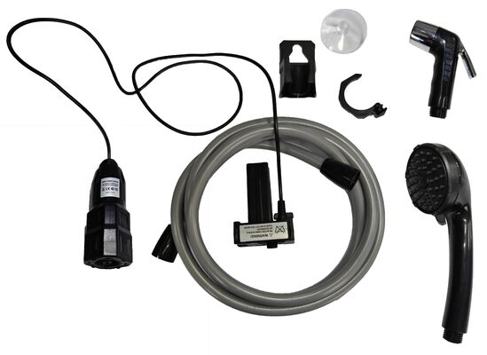 Latest Portable Rechargeable Shower Pump Set Camping & Hiking Accessories in Plastic Wholesale Price