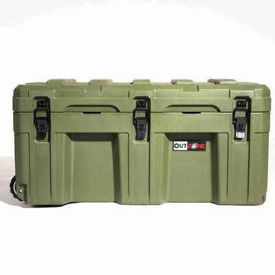 V5 Rugged Camping Storage Box Interlocking Stackable 150L Capacity