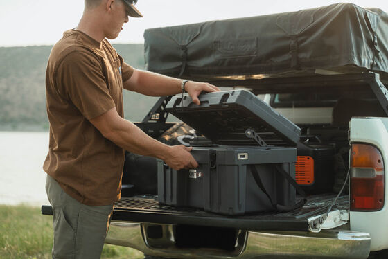 V5 55L Capacity Rugged Storage Case With Steel Lockable Latches