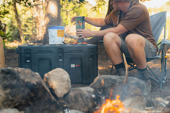 V3+ Rugged Waterproof Camping Storage Containers Stackable 232L