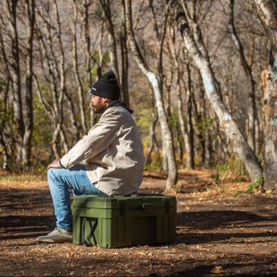 Durable Military Storage Box Customized 76L For Outdoor Camping