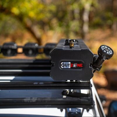 28L Rooftop Aluminum Water Storage Tank Included Hose And Shower Nozzle