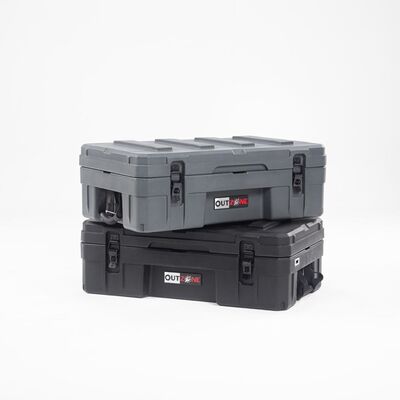 Camping Carry Car Roof Box 66L Capacity LLDPE Material Customized