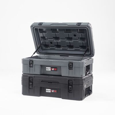 Camping Carry Car Roof Box 66L Capacity LLDPE Material Customized