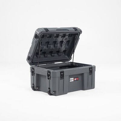 V5 LLDPE Rugged Storage Case Interlocking Customized 80L Capacity