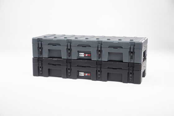 V7 Heavy Duty Rugged Car Roof Storage Box 116L With Nylon Rope Handles