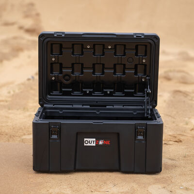 Rigid 53L LLDPE Plastic Rolling Tool Box Waterproof Transport Case with Custom ODM Support
