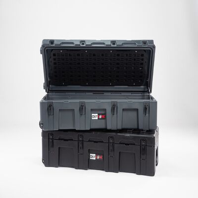 High Quality 122L Detachable Waterproof Storage Box Rotoplastic Outdoor Activity Tool Case for Car Roof-ODM Customization