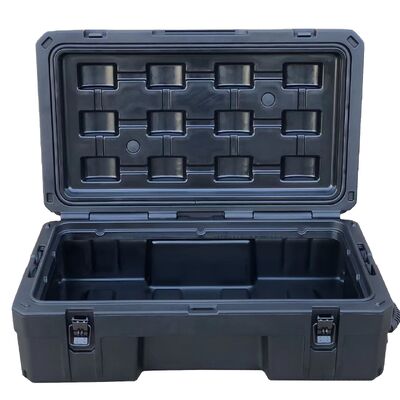 76L Rotomolding High Quality Durable Outdoor Waterproof Thin Storage Case ODM Customized Logo Off-road Box Multi-color Options
