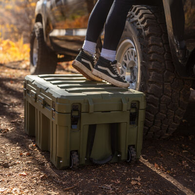 150L Large Capacity Hard LLDPE Waterproof Plastic Cargo Transportation Rotomolded Case