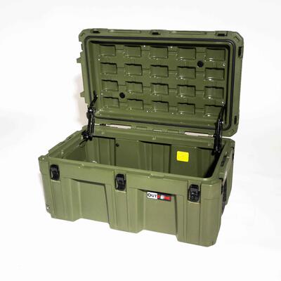 V5 Rugged Camping Storage Box Interlocking Stackable 150L Capacity