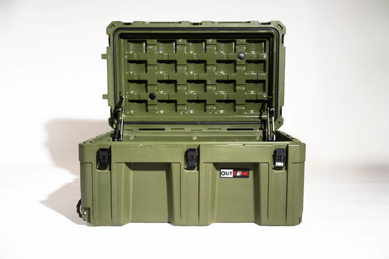V5 Rugged Camping Storage Box Interlocking Stackable 150L Capacity